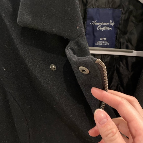 American Eagle Wool Moto Coat - Picture 2 of 7